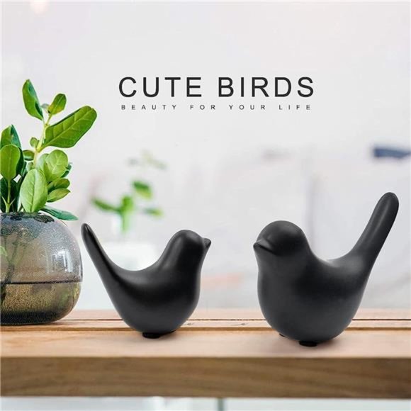 Small Animal Statues Home Decor Modern Style Birds Decorative Ornaments for Room - Picture 3 of 6